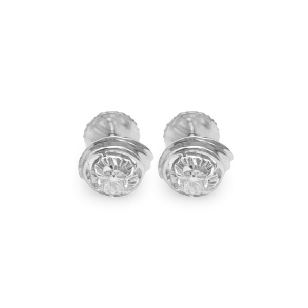 NEW Shineadime Round Solitaire StudDiamond Earrings 14kt Sale