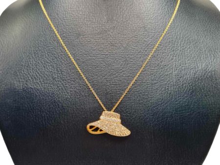 NEW Golden Hat Diamond Necklace 18kt Online