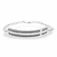 NEW Unisex Center Bar Diamond Bracelet 14kt Fashion