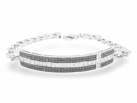 NEW Unisex Center Bar Diamond Bracelet 14kt Fashion