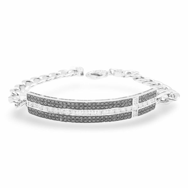 NEW Unisex Center Bar Diamond Bracelet 14kt Fashion