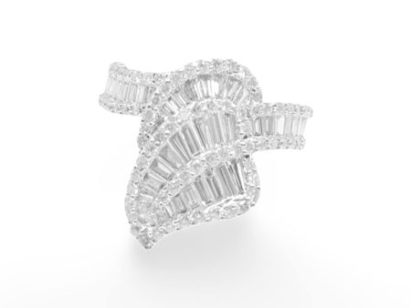 NEW Leaf Statement Deco Diamond Ring 18kt Fashion