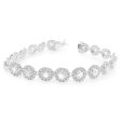 NEW Round Tennis Diamond Rosecut Bracelet 18kt Online now