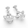 NEW Bell Drop Dangling Diamond Earrings 18kt For Discount