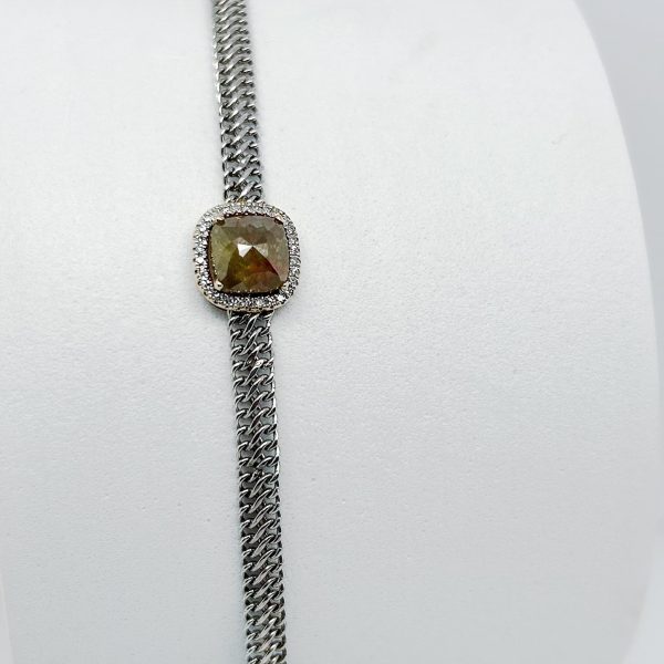 LVNA Signatures™️ 4.75ct Cushion Colored Diamond Bracelet 18kt For Discount