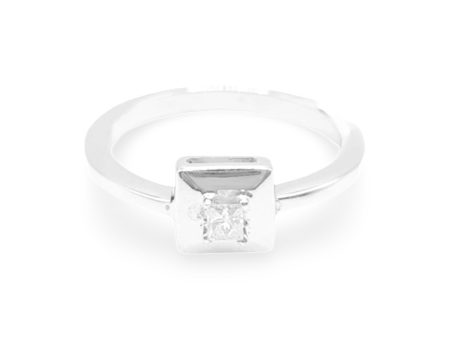 NEW Classic Square Diamond Ring 14kt Online now