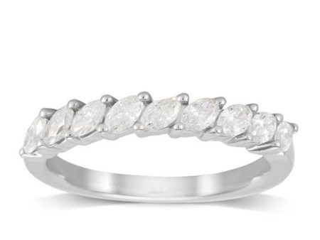 Classic Marquise Half Eternity Diamond Ring #EternityByLVNA | Online Sale