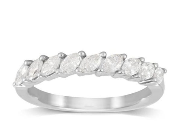 Classic Marquise Half Eternity Diamond Ring #EternityByLVNA | Online Sale