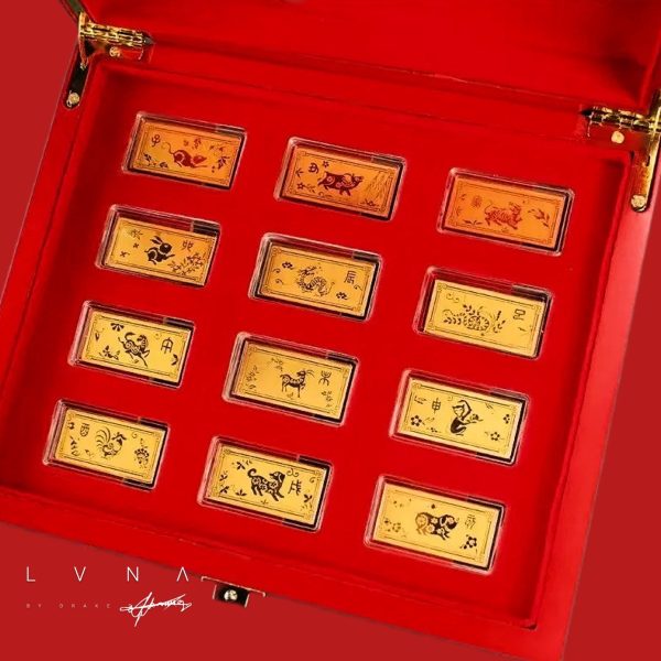 THE VAULT | 24K Zodiac Gold Bars (999.9au) in Luxury Wooden Case Online