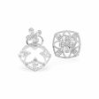 NEW Multi-Wear Clover Diamond Earrings 14kt Cheap