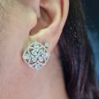 NEW Multi-Wear Clover Diamond Earrings 14kt Cheap