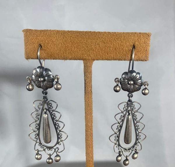 Teardrop Filigree Earrings by Federico Jimenez Sale