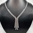 NEW Round Layered Drop Diamond Necklace 14kt Online Hot Sale