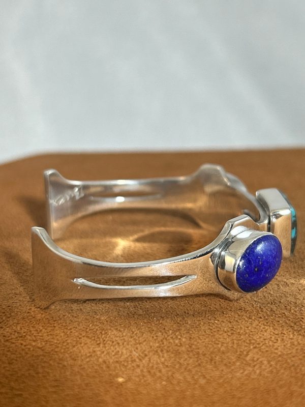 Lapis and Turquoise Cuff by Burch Driver Hot on Sale