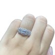 Trinity Halo Cushion Diamond Ring 14kt Online Hot Sale