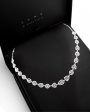 Grand Cluster Shape Diamond Necklace 18ktt Fashion