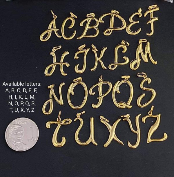 GLD | Golden Alphabet Pendant 18kt Fashion