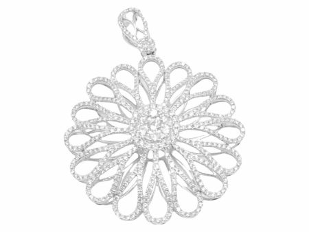 NEW Flower Diamond Pendant 18kt Online now