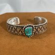 Stamped Turquoise Cuff by Johnathan Nez Fashion