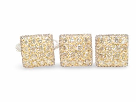 NEW Square Diamond Jewelry Set 18kt Fashion