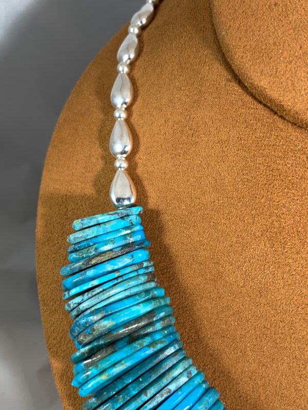 Tab Kingman Turquoise Necklace by Kevin Ray Garcia For Cheap