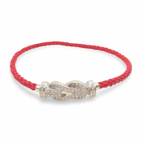 NEW Double Knot Diamond Red String Bracelet 18kt Fashion