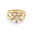 NEW Solitaire with Accents Diamond Ring 14kt Sale