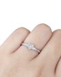 0.50cts++ Heart Brilliant Baguette Paved Diamond Engagement Ring GIA CERTIFIED Supply