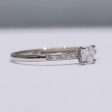 0.50cts G VVS Cushion Paved Diamond Engagement Ring 14kt #0072 Cheap