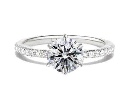 1.00ct M SI2 Round Brilliant Diamond Engagement Ring 14kt GIA Certified Online