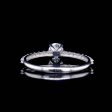 0.54cts L VVS2 Round Brilliant Diamond Engagement Ring 14kt | GIA Certified Discount