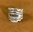 Small Feather Stamped Ring by Jeanette Nelson Online