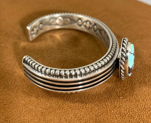 With a Side of Beauty  Golden Hills Turquoise Cuff by Jeanette Nelson. on Sale