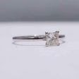 0.66ct I VVS Princess Solitaire Diamond Engagement Ring 14kt Cheap