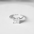 2.00-3.99ct Princess Cut Solitaire Diamond Engagement Ring IGI Certified Sale