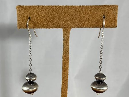 Navajo Bead and Chain Earrings by Veltenia Haley Online