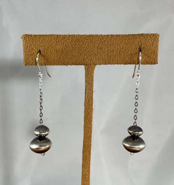 Navajo Bead and Chain Earrings by Veltenia Haley Online