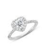 GIA Certified | 0.68cts E SI2 Heart Brilliant Diamond Engagement Ring 14kt For Discount