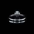 2.50cts ++ Round Paved Diamond Engagement Ring IGI Certified Online