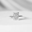 2.50cts++ Radiant Cut Solitaire Diamond Engagement Ring IGI Certified on Sale