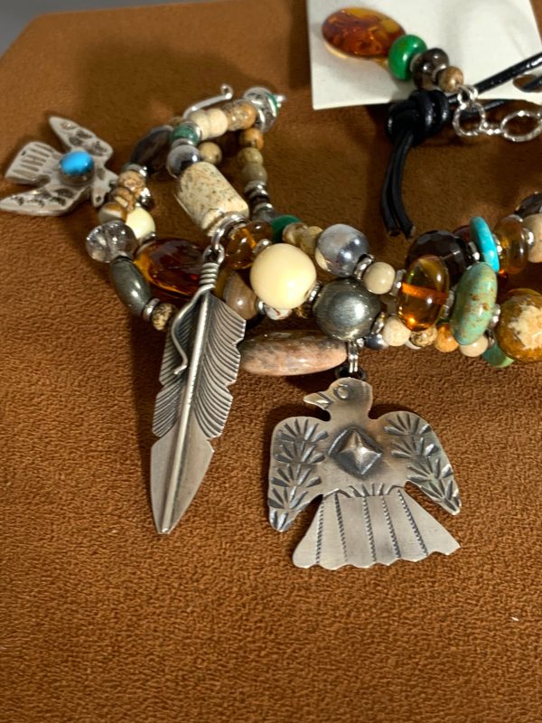 Thunderbird Charm Bracelet by Kim Yubeta Supply