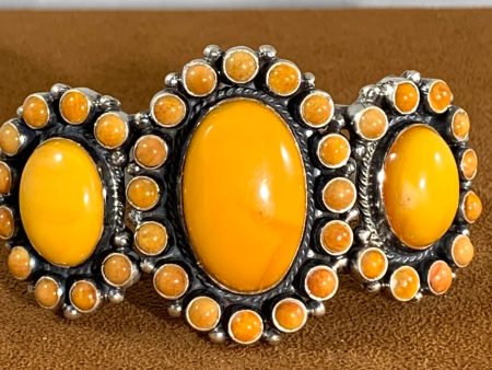 Butterscotch Amber Cuff by Don Lucas For Cheap