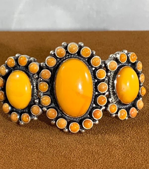 Butterscotch Amber Cuff by Don Lucas For Cheap