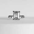 2.50cts++ Emerald Cut Diamond Engagement Ring IGI Certified For Discount