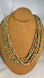 Green Turquoise Five Strand Necklace by Don Lucas Supply