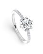 GIA Certified | 0.70cts M VVS2 Round Brilliant Diamond Engagement Ring 14kt Online Sale