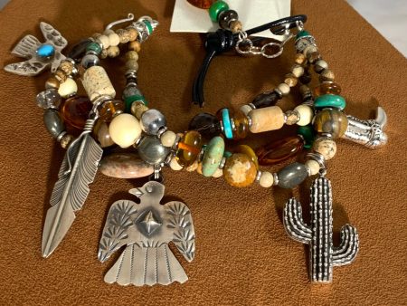 Thunderbird Charm Bracelet by Kim Yubeta Supply