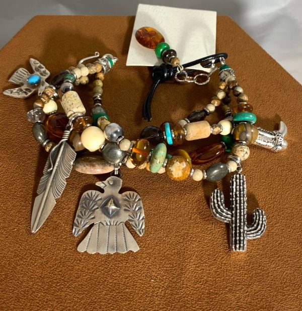 Thunderbird Charm Bracelet by Kim Yubeta Supply