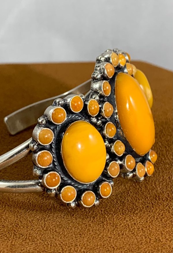 Butterscotch Amber Cuff by Don Lucas For Cheap